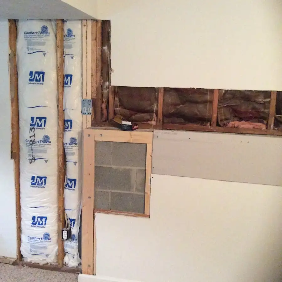 Wall insulation replacement during Contents Cleaning & Restoration in Carthage